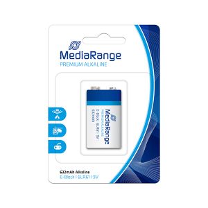 MediaRange E-Block (6LR61) 9V alkalne baterije 1kom, MRBAT107