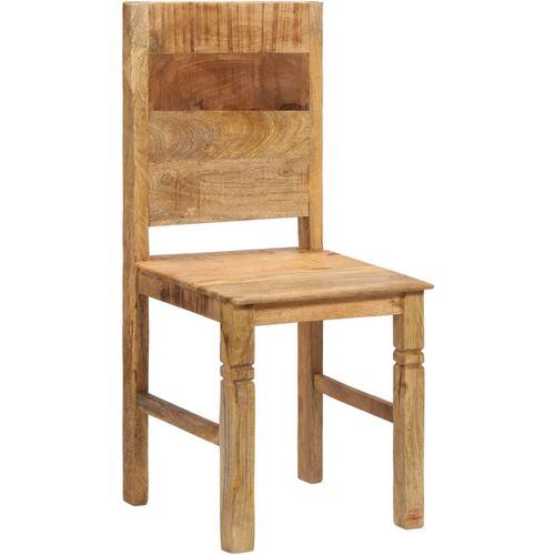 Blagovaonske stolice od masivnog drva manga 4 kom slika 15
