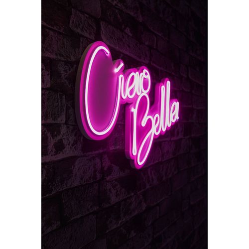 Wallity Ciao Bella - Pink Dekorativna Plastična LED Rasveta slika 1