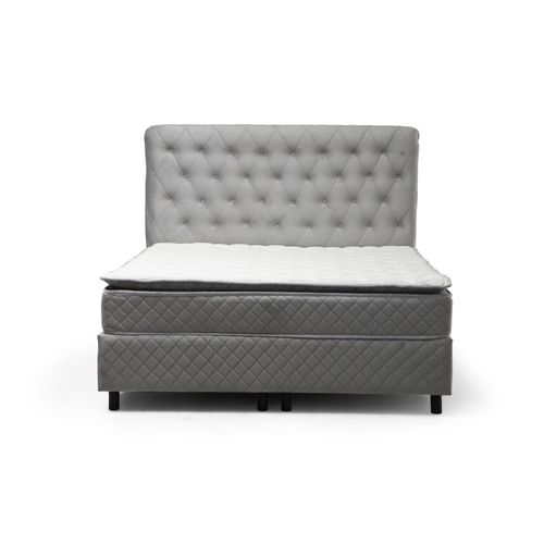 Sonata Set 120 x 200 v2 - Grey Grey Single Mattress, Base & Headboard slika 5