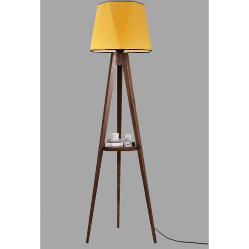 Sehbalı tripod lambader ceviz altıgen hardal abajurlu Mustard
Brown Floor Lamp slika 1