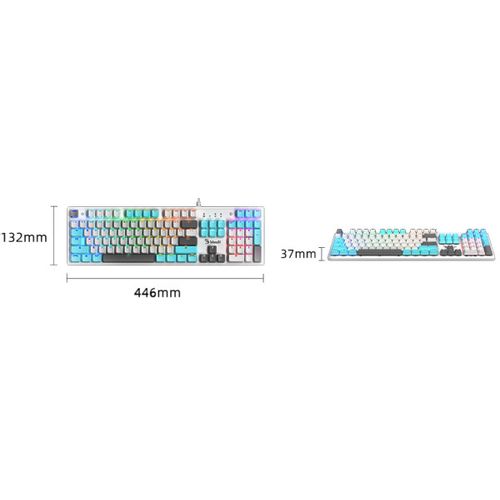 A4-S510R A4Tech Bloody MEHANICKA Gejmerska tastatura black, USB, US layout Fire Black / BLMS Red slika 4