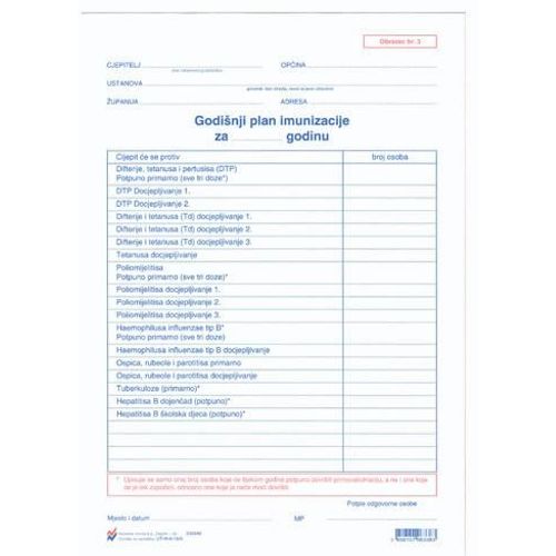 III-6-19/A GODIŠNJI PLAN IMUNIZACIJE (Obrazac 3); List, 21 x 29,7 cm slika 2