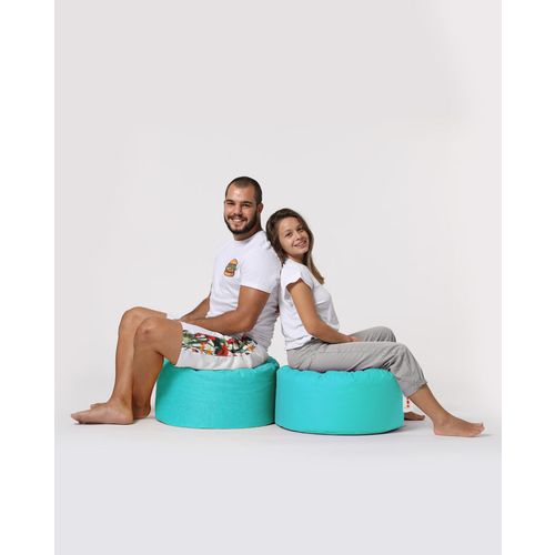 Atelier Del Sofa Vrtni tabure, Round Pouf - Turquoise slika 9