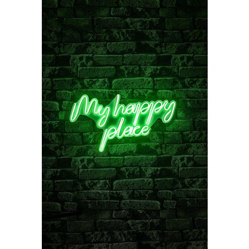 Wallity Zidna LED dekoracija, My Happy Place - Green slika 4