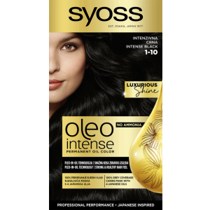 Syoss Oleo Intense farba za kosu 1-10 Intense Black  