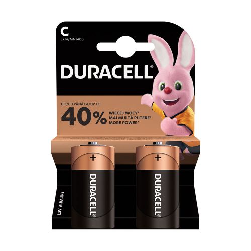 Duracell baterija alkalna 1,5V C LR14 Basic pk2 slika 1