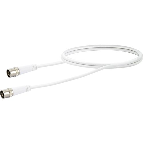 Schwaiger antene, SAT priključni kabel [1x F-brzi muški konektor - 1x F-brzi muški konektor] 1.50 m 10 dB četverostuko zaštićen bijela slika 3