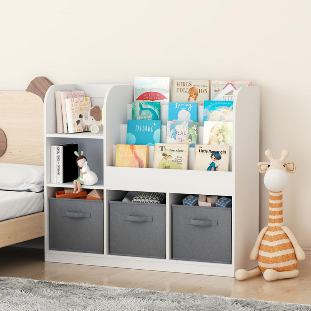 Kinder Home Dječija polica za knjige i igračke, 92x30x80cm slika 1