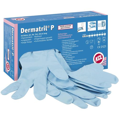 KCL Dermatril P 743-10 50 St. nitril rukavice za jednokratnu upotrebu Veličina (Rukavice): 10, XL slika 2