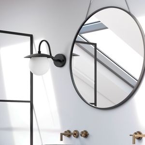Zidna Lampa Anemon - 15002, boje: Crna