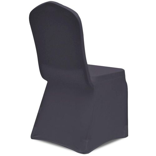 Rastezljive navlake za stolice 6 kom Antracit boja slika 4