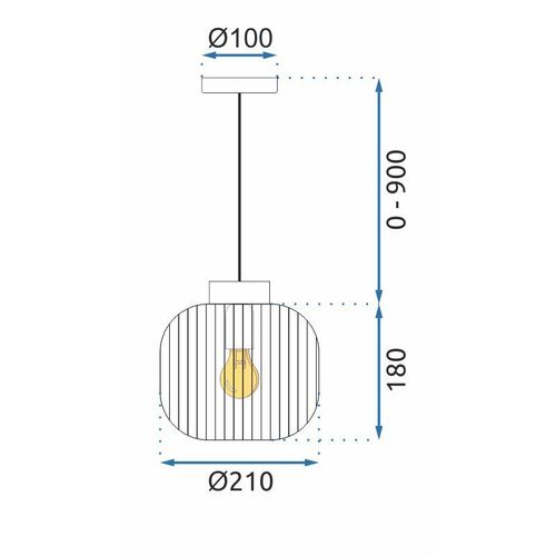 TOOLIGHT VISEĆA SVJETILJKA APP1068-CP
 slika 9