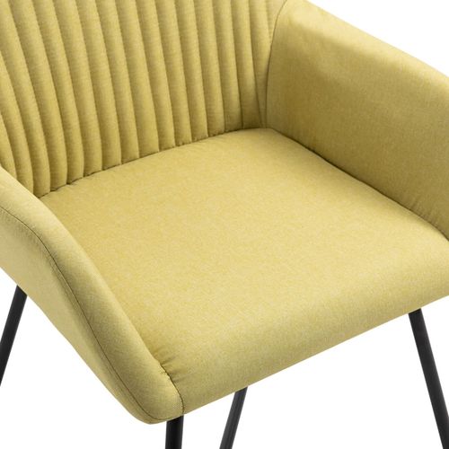 Blagovaonske stolice od tkanine 6 kom zelene slika 34