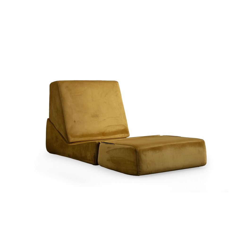 Origami Konvertibilni - Senf 1-Sjedalni Sofa-Krevet slika 5