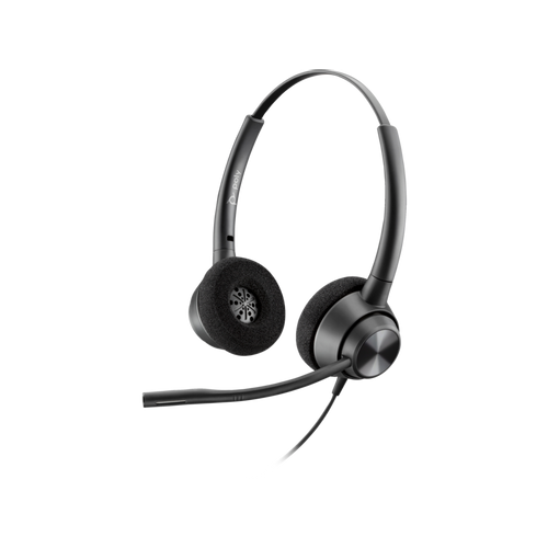 HP Poly 77T26AA HP Poly EncorePro 320 with Quick Disconnect Binaural Headset TAA, Black, 2yw slika 1