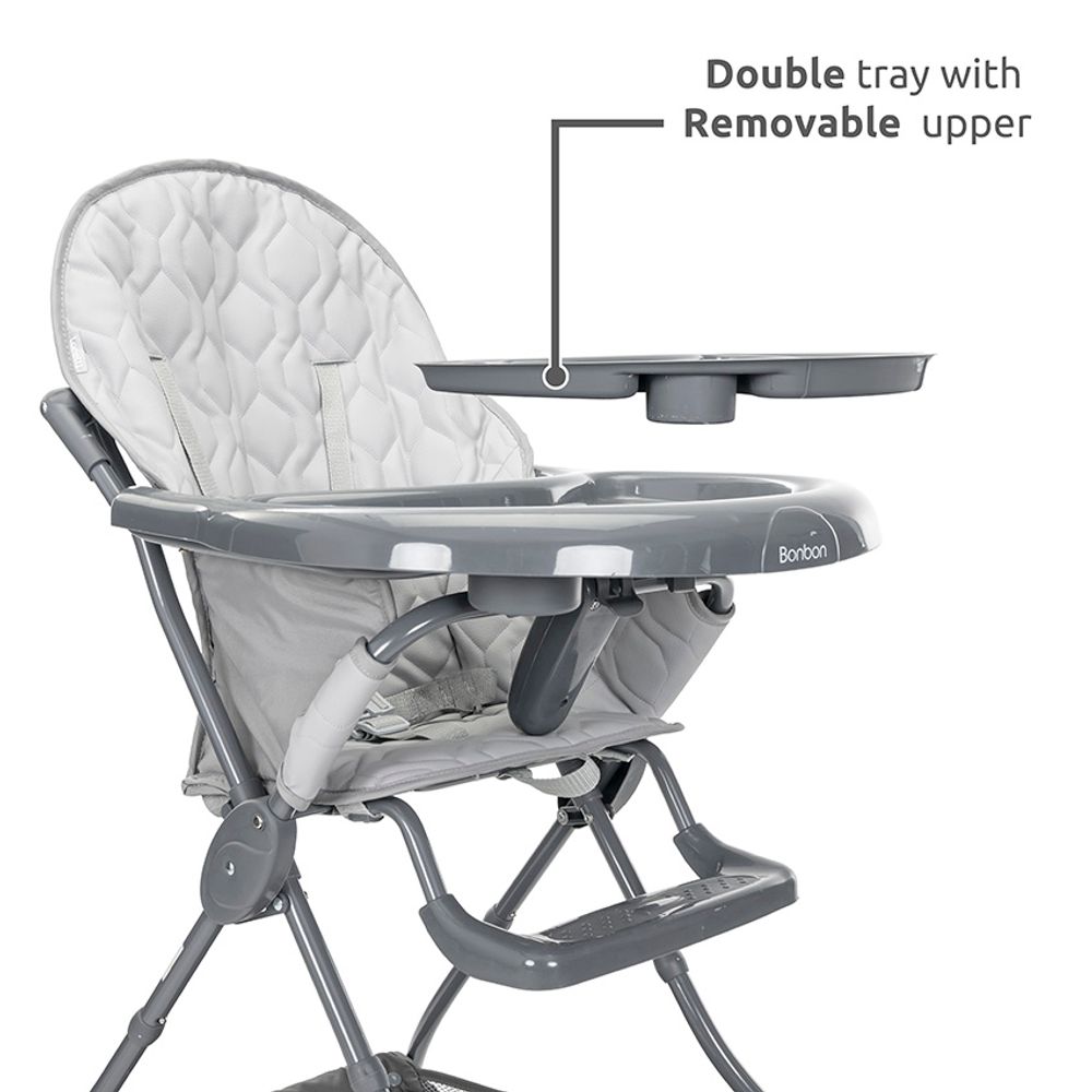 Lorelli Hranilica za bebe Bonbon, Grey Leather slika 7
