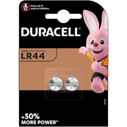 Baterija Duracell alkalna LR44 HSDC (pak 2 kom) slika 1