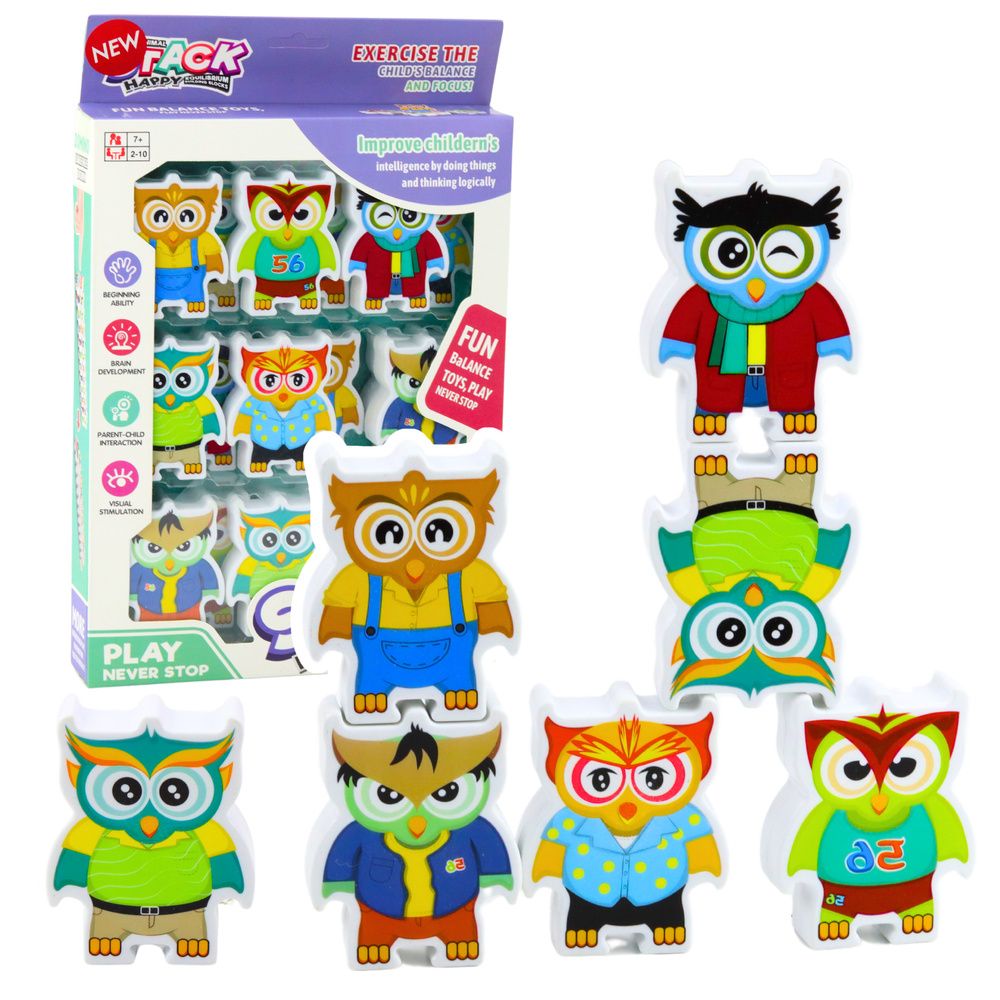 Edukativna igra Owls Arkadna logička slagalica Domino 18 kom. slika 1