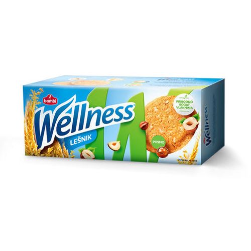 WELLNESS INTEGRALNI KEKS SA LEŠNIKOM 210 G slika 1