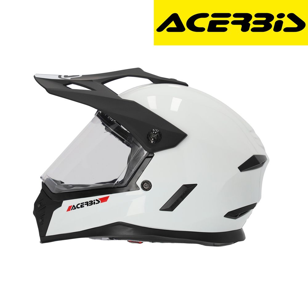 Dječija zatvorena - full face off road kaciga za motor Acerbis Rider Junior - Bijela T58 slika 3