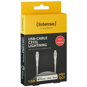 (Intenso) USB kabl za smartphone, USB type C to Lightning, 1.5 met. - USB-Cable C315L