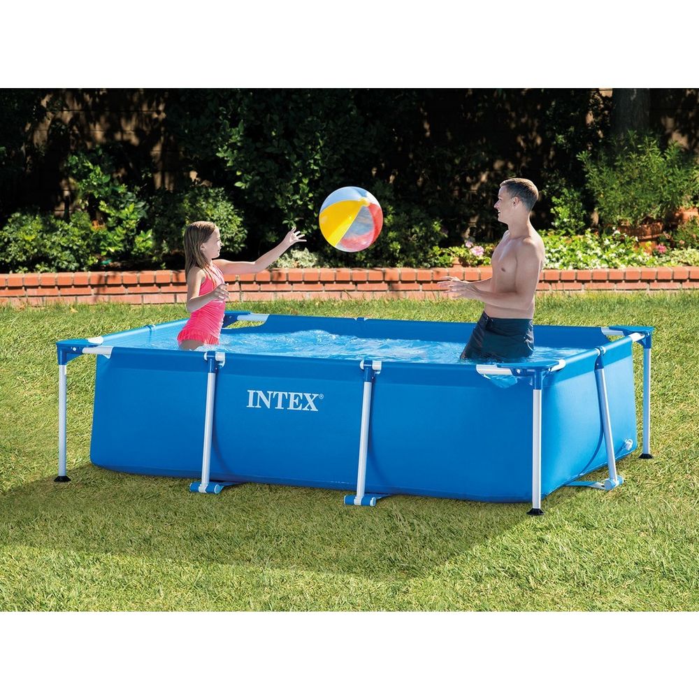 Intex okvirni vrtni bazen 260 × 160 × 65 cm (2u1) slika 2