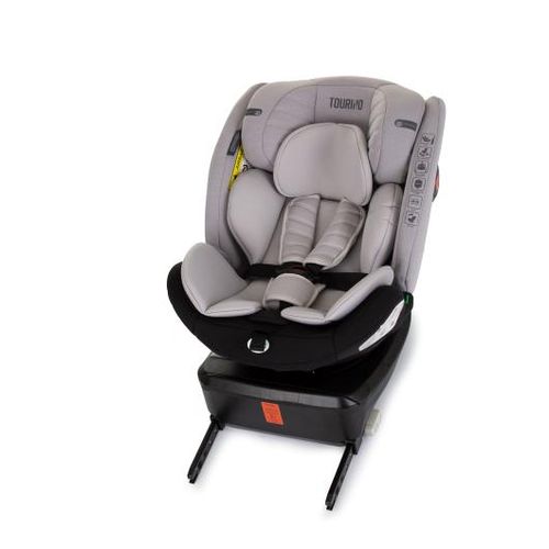 Chipolino autosjedalica I-SIZE 40-150 cm ISOFIX 360 "TOURINO" ash grey slika 7