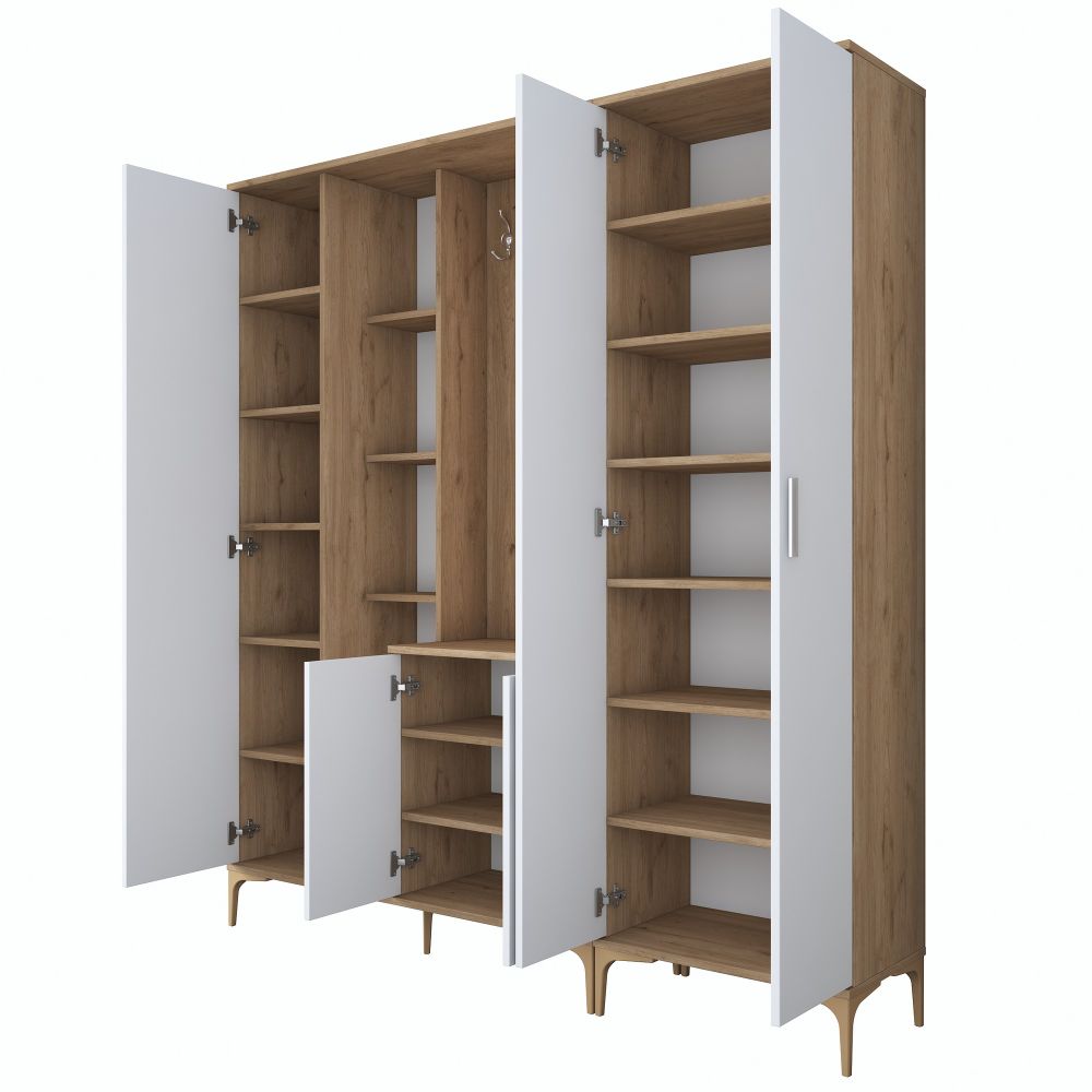Bijeli Hodnik Ormar EA131 - 2801 Walnut slika 8
