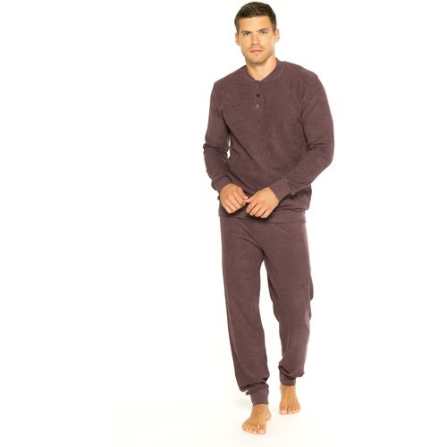 Muška pidžama od frotira s gumbima slika 5