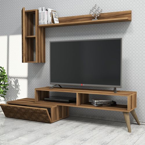 Woody Fashion TV jedinica, Planet - Walnut, Walnut slika 2