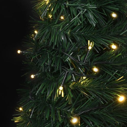 Prigodno umjetno božićno drvce s LED svjetlima zeleno 210 cm slika 4