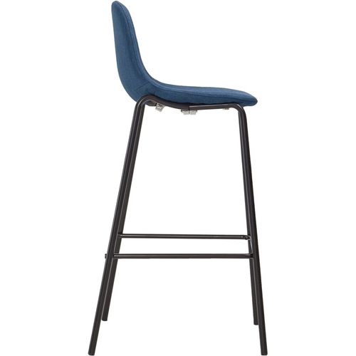 Barske stolice od tkanine 2 kom plave slika 9