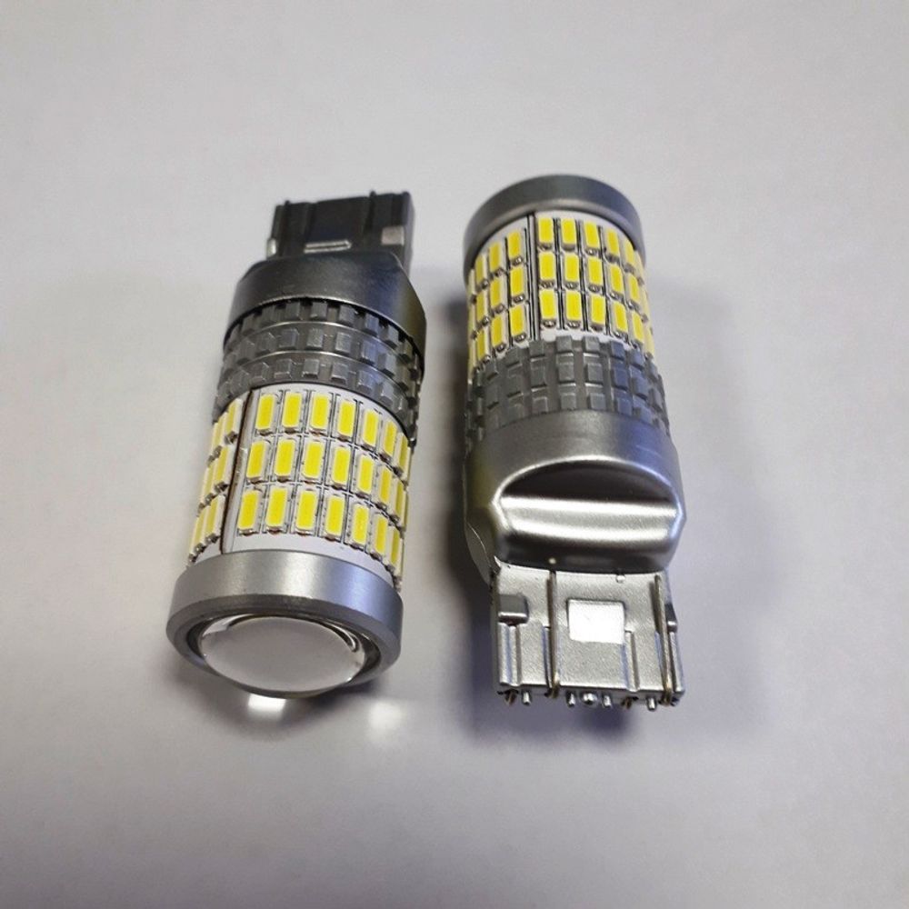 Sijalica Hsun 12V T20 W21/5 Canbus G3 7443 Bijela Par slika 1
