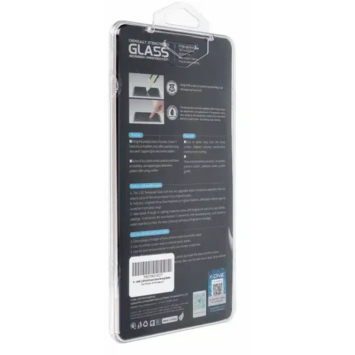 X-ONE Full Cover Extra Strong Tempered Glass Matte - za iPhone 15 Pro Max (puno ljepilo) crna slika 2