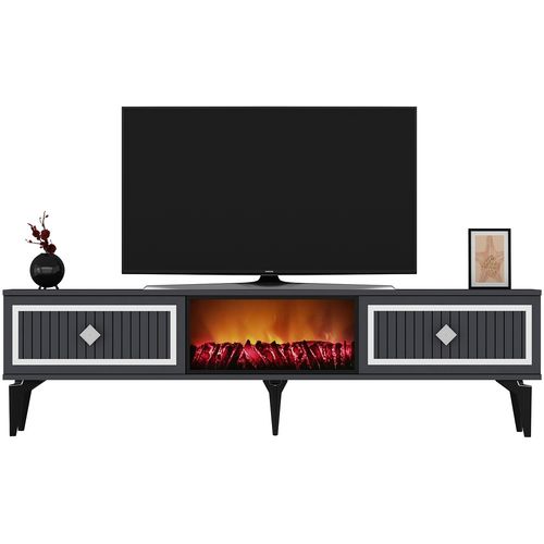 Flame Fireplace - Anthracite, Silver Anthracite
Silver TV Stand slika 5