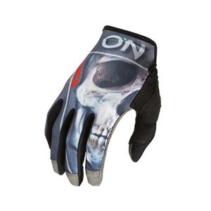 Rukavice ONeal MAYHEM BONES black/red V.22