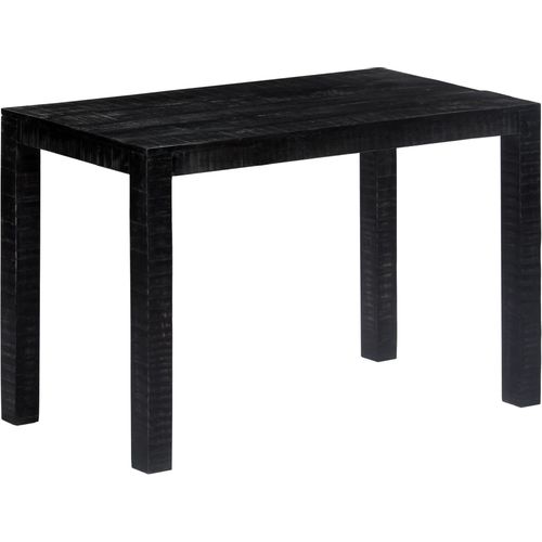 Blagovaonski stol crni 118 x 60 x 76 cm od masivnog drva manga slika 46