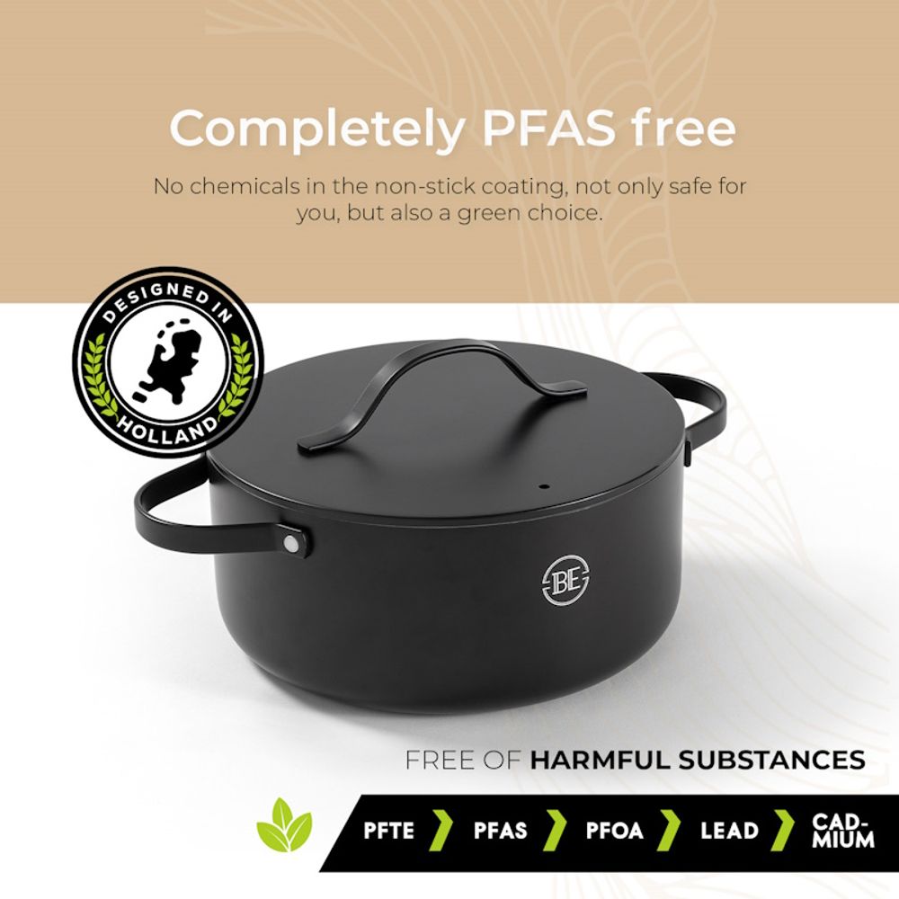 BE Living Posuda za kuhanje s poklopcem Essential Black 24 cm slika 3