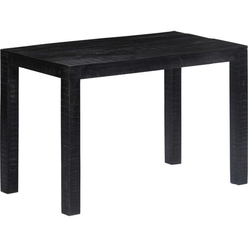 Blagovaonski stol crni 118 x 60 x 76 cm od masivnog drva manga slika 15