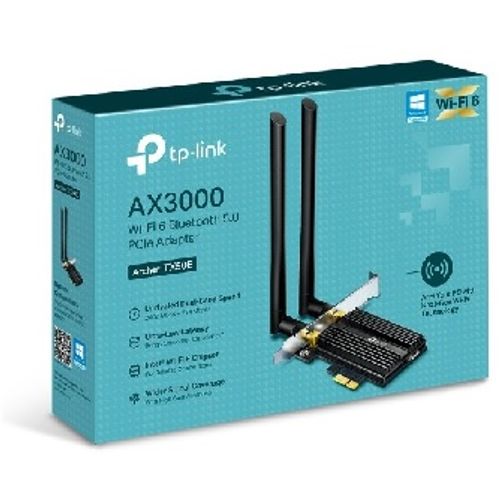Mrežna kartica TP-LINK ARCHER TX50E Wi-F AX3000 2402Mbps 574Mbps Bluetooth 5.0 PCIe 2 antene slika 1