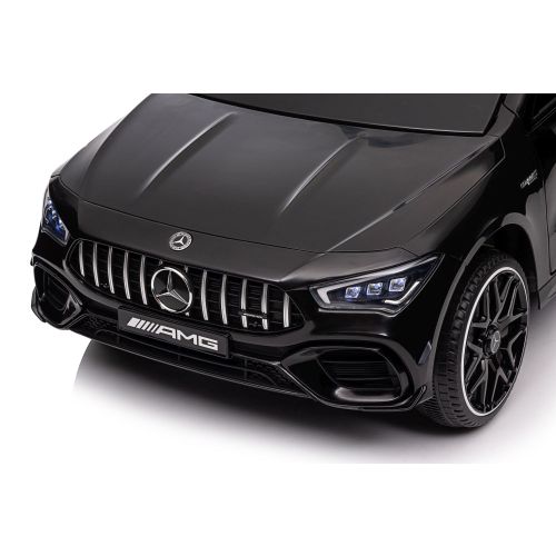 Licencirani auto na akumulator Mercedes CLA 45s AMG 4x4 - crni/lakirani slika 5