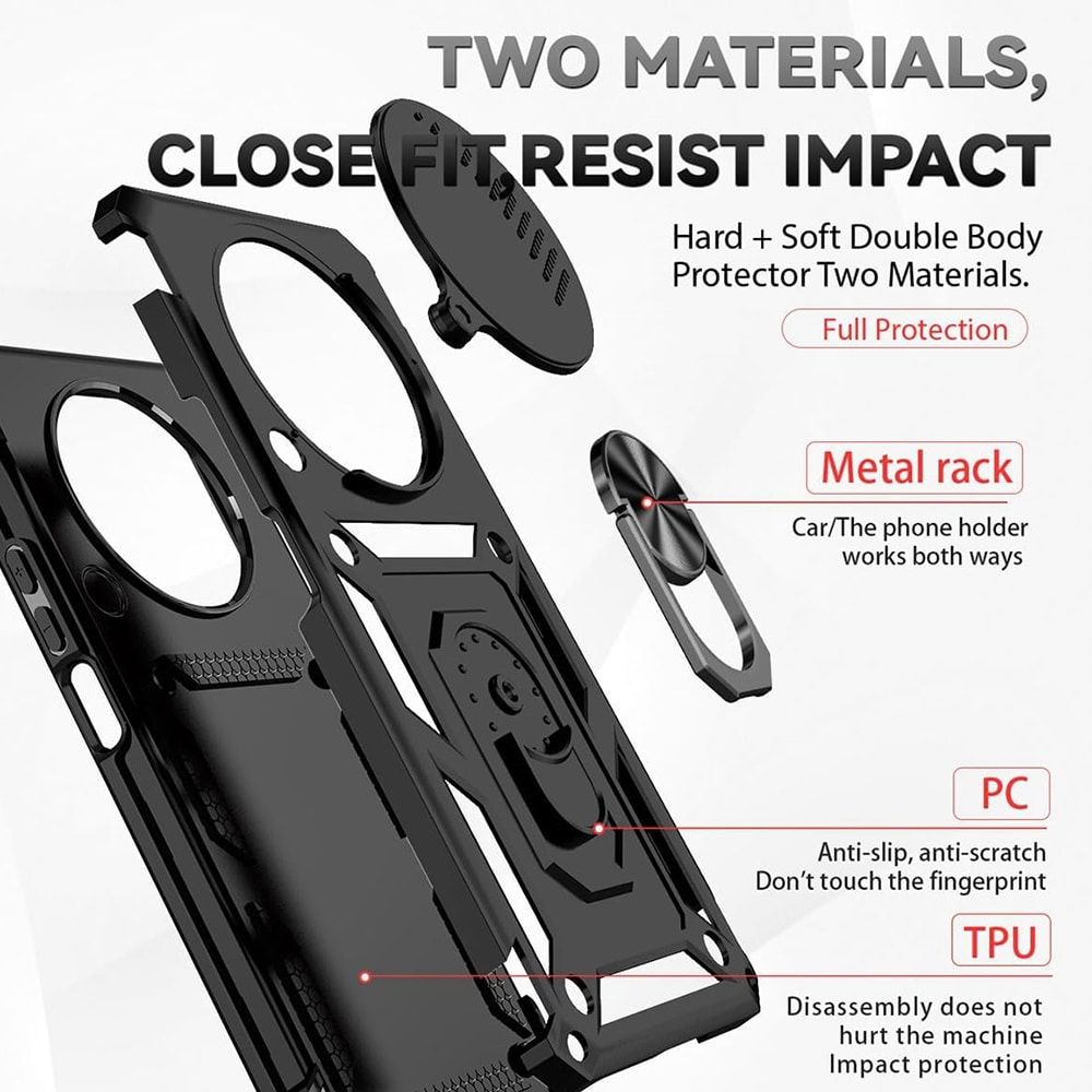 Techsuit – serija CamShield zaštitna maskica za Honor Magic8 Lite – crna slika 3