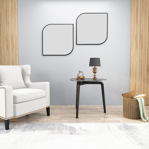 Vero - Black Black Decorative Chipboard Mirror slika 2