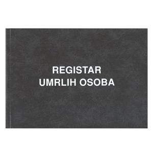 I-623 REGISTAR UMRLIH OSOBA (Obrazac 3); Knjiga 400 stranica, 34,5 x 24 cm