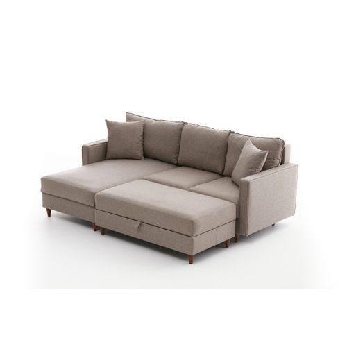 Atelier Del Sofa Kutna garnitura, Krem, Eva Left - Cream slika 7