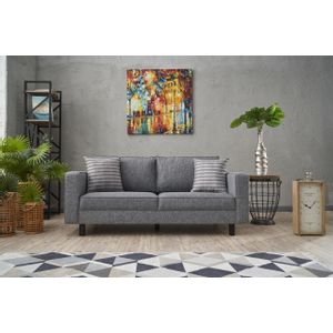 Atelier Del Sofa Dvosjed, Sivo, Kale Linen - Grey