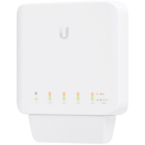 Ubiquiti mrežni switch s 5 RJ45 Gigabit Ethernet portova, 1 PoE ulazom i 4 PoE izlazna porta slika 1