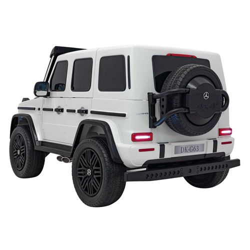 Licencirani auto na akumulator Mercedes Benz G63 AMG XXL MP4 - dvosjed - bijeli slika 5