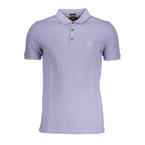 HUGO BOSS MEN'S SHORT SLEEVED POLO SHIRT PURPLE